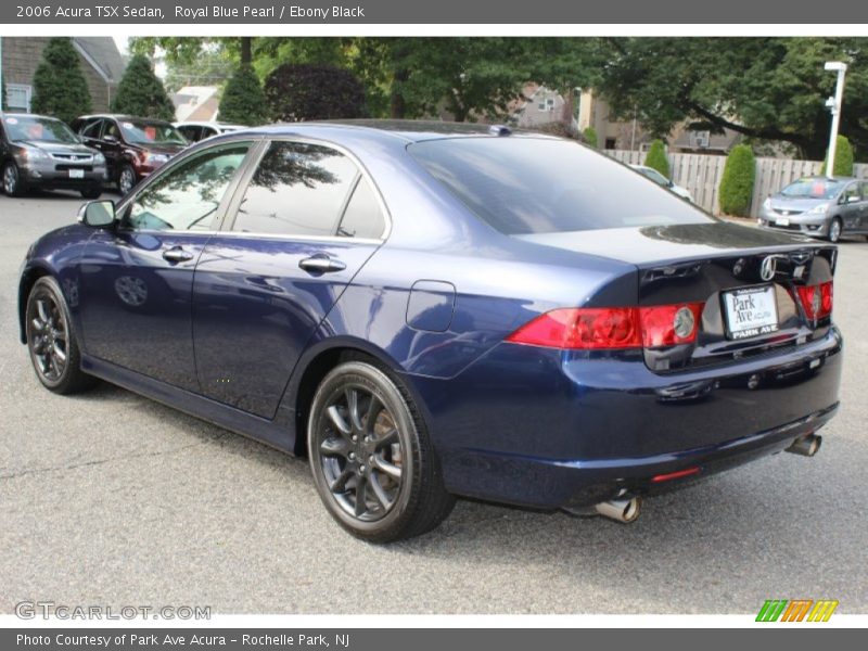 Royal Blue Pearl / Ebony Black 2006 Acura TSX Sedan