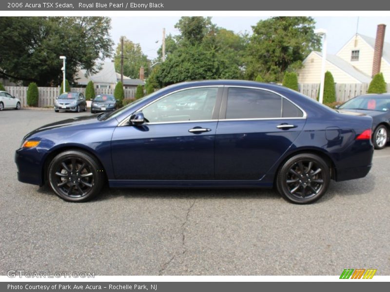 Royal Blue Pearl / Ebony Black 2006 Acura TSX Sedan