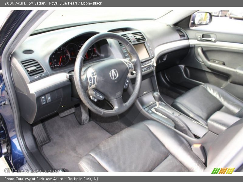 Royal Blue Pearl / Ebony Black 2006 Acura TSX Sedan