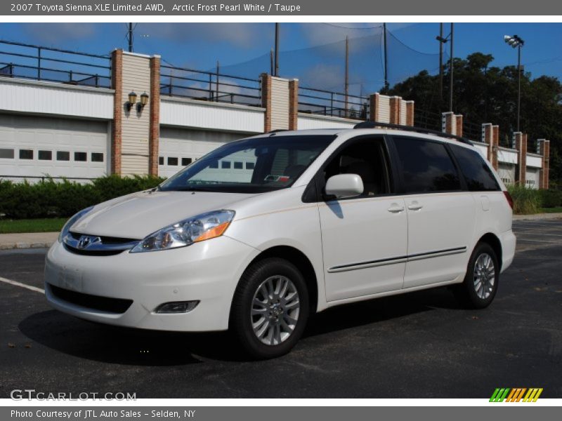 Arctic Frost Pearl White / Taupe 2007 Toyota Sienna XLE Limited AWD