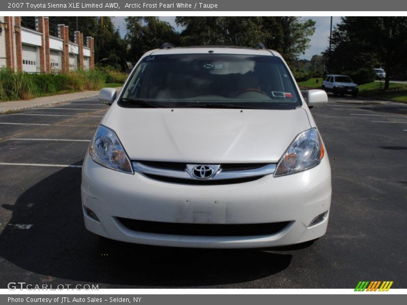 Arctic Frost Pearl White / Taupe 2007 Toyota Sienna XLE Limited AWD