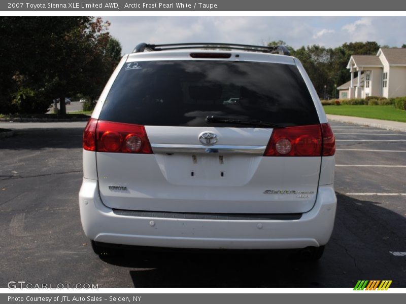 Arctic Frost Pearl White / Taupe 2007 Toyota Sienna XLE Limited AWD