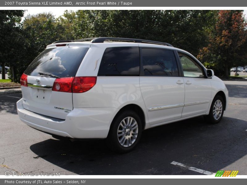 Arctic Frost Pearl White / Taupe 2007 Toyota Sienna XLE Limited AWD