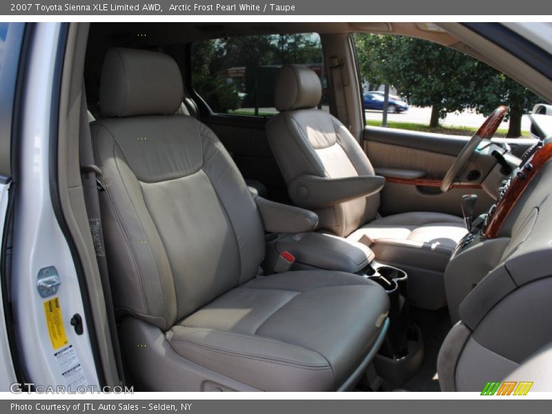 Arctic Frost Pearl White / Taupe 2007 Toyota Sienna XLE Limited AWD