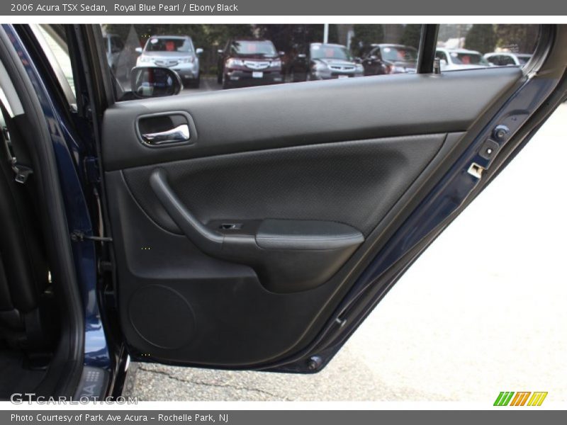 Royal Blue Pearl / Ebony Black 2006 Acura TSX Sedan