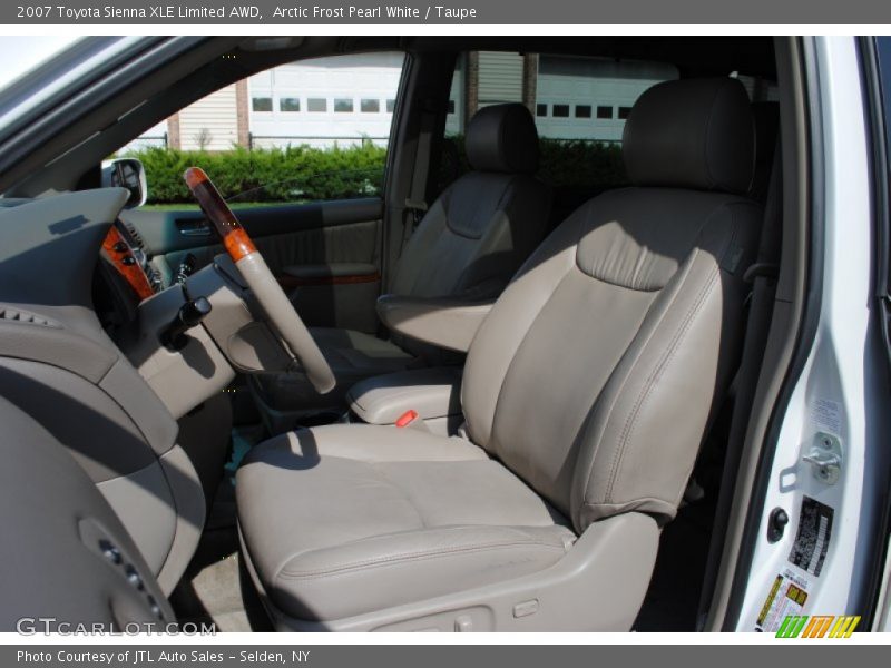 Arctic Frost Pearl White / Taupe 2007 Toyota Sienna XLE Limited AWD