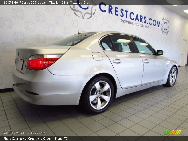 Titanium Silver Metallic / Grey 2005 BMW 5 Series 525i Sedan