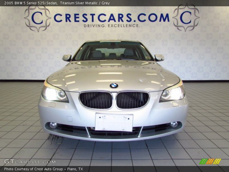 Titanium Silver Metallic / Grey 2005 BMW 5 Series 525i Sedan