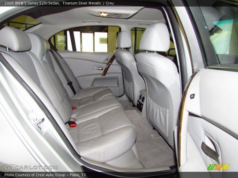 Titanium Silver Metallic / Grey 2005 BMW 5 Series 525i Sedan