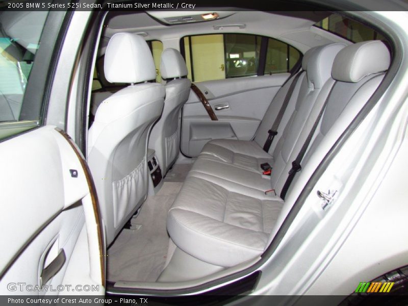 Titanium Silver Metallic / Grey 2005 BMW 5 Series 525i Sedan