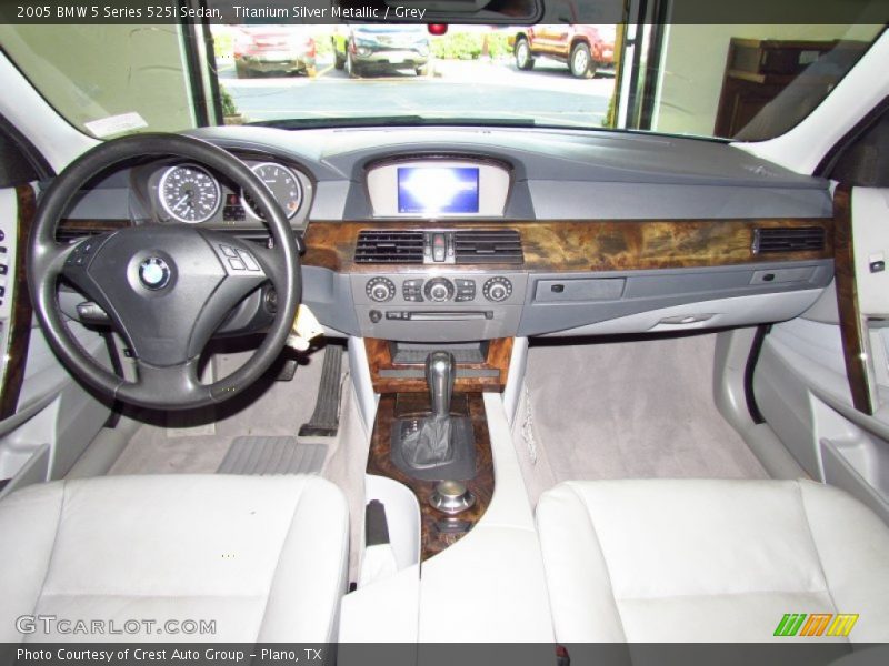 Titanium Silver Metallic / Grey 2005 BMW 5 Series 525i Sedan