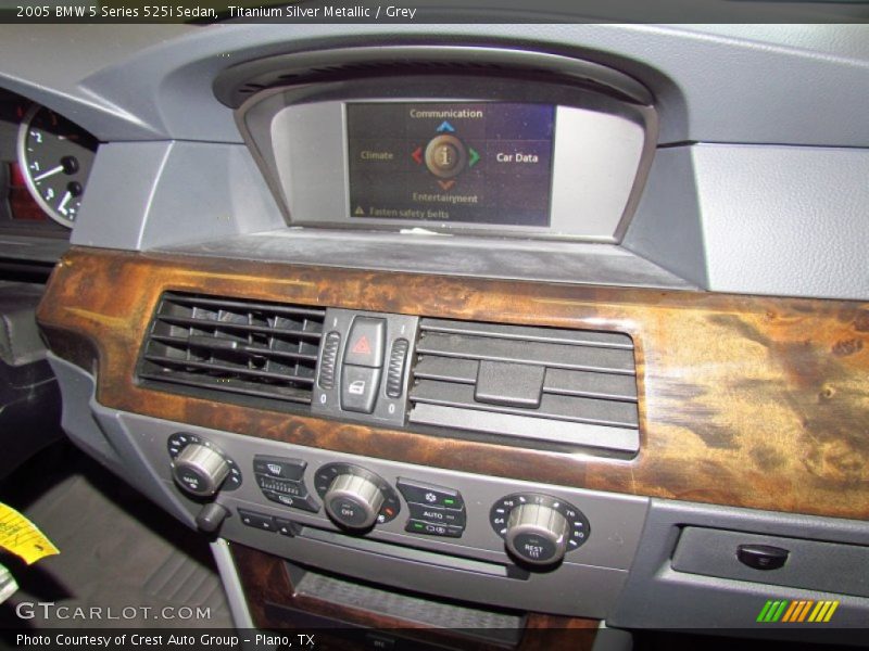 Titanium Silver Metallic / Grey 2005 BMW 5 Series 525i Sedan