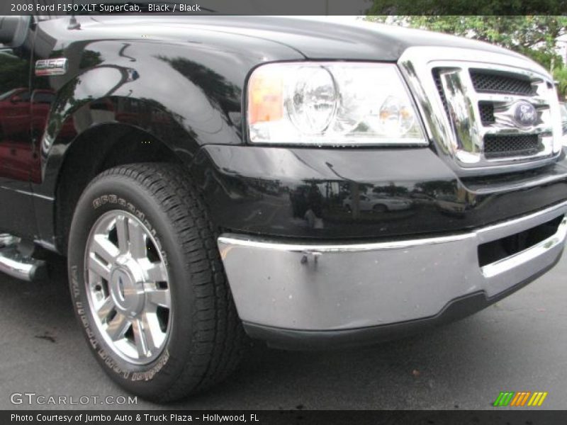 Black / Black 2008 Ford F150 XLT SuperCab