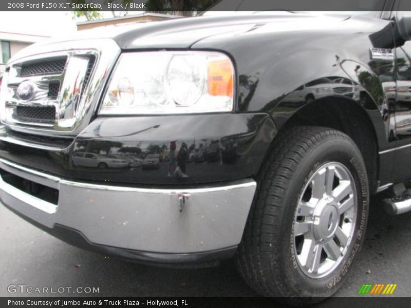 Black / Black 2008 Ford F150 XLT SuperCab