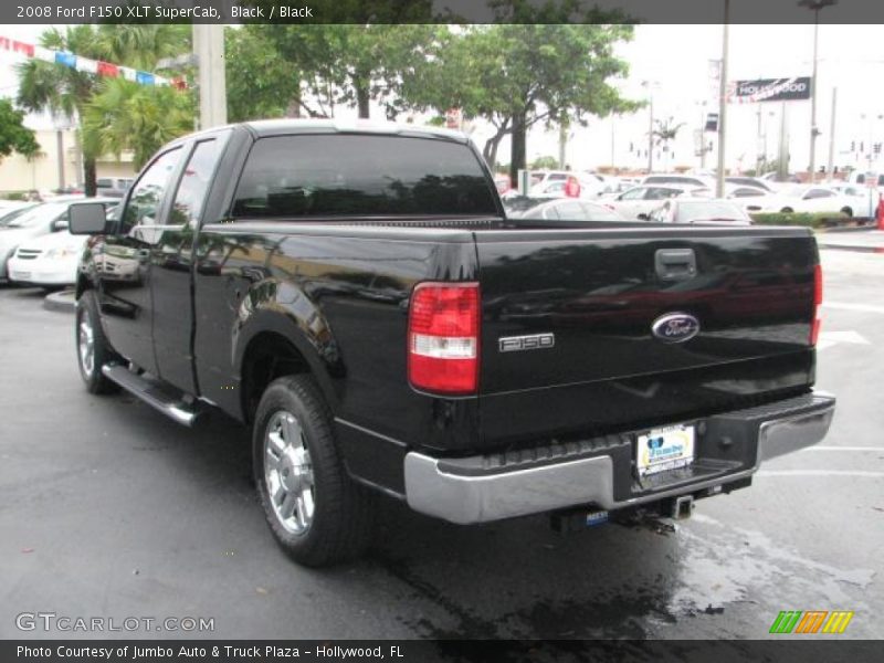 Black / Black 2008 Ford F150 XLT SuperCab