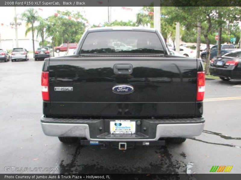 Black / Black 2008 Ford F150 XLT SuperCab