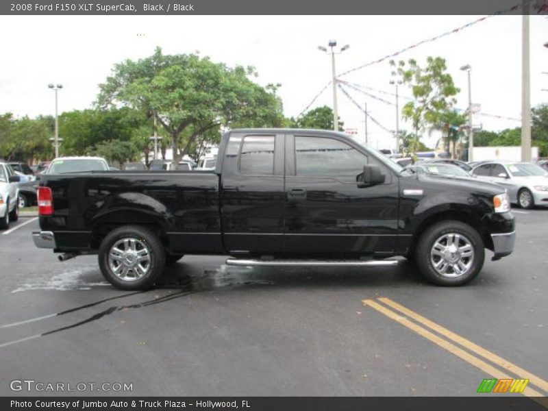 Black / Black 2008 Ford F150 XLT SuperCab