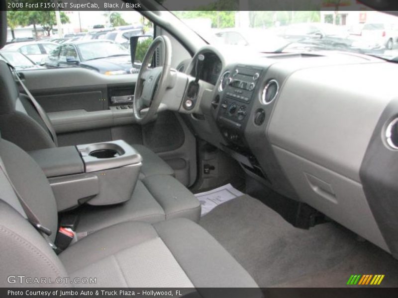 Black / Black 2008 Ford F150 XLT SuperCab