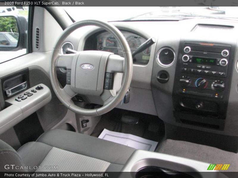 Black / Black 2008 Ford F150 XLT SuperCab