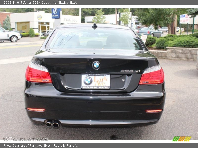 Jet Black / Black 2008 BMW 5 Series 528xi Sedan