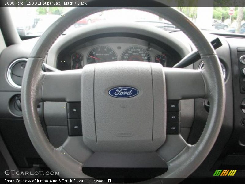 Black / Black 2008 Ford F150 XLT SuperCab