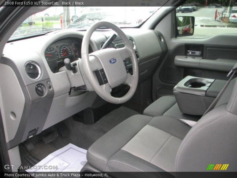 Black / Black 2008 Ford F150 XLT SuperCab