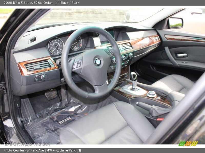 Jet Black / Black 2008 BMW 5 Series 528xi Sedan