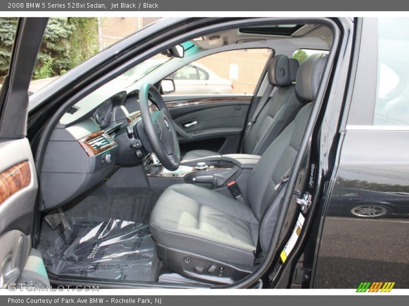 Jet Black / Black 2008 BMW 5 Series 528xi Sedan