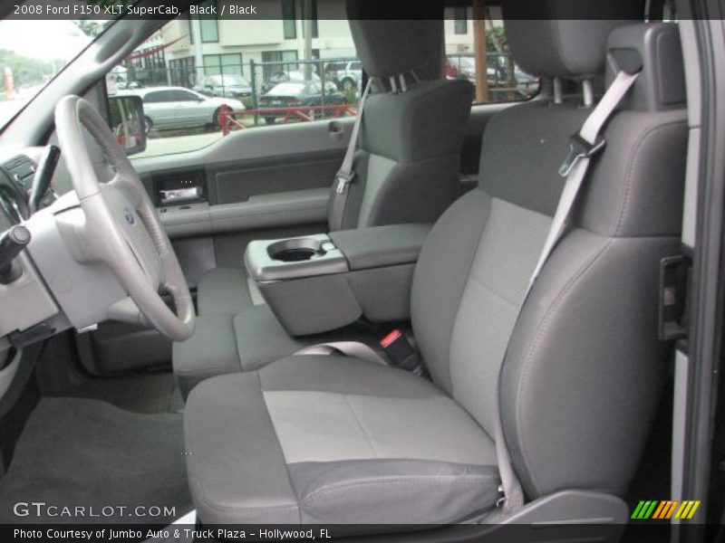 Black / Black 2008 Ford F150 XLT SuperCab