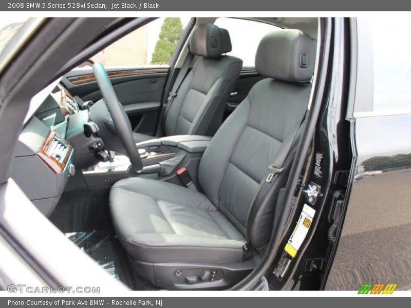 Jet Black / Black 2008 BMW 5 Series 528xi Sedan