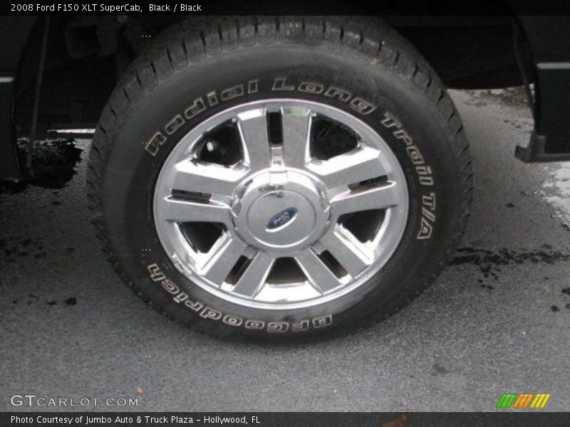 Black / Black 2008 Ford F150 XLT SuperCab