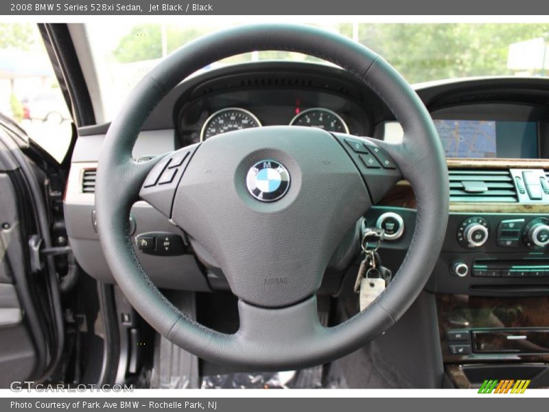 Jet Black / Black 2008 BMW 5 Series 528xi Sedan