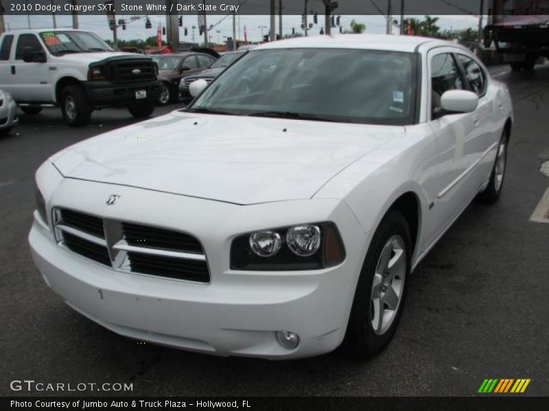 Stone White / Dark Slate Gray 2010 Dodge Charger SXT