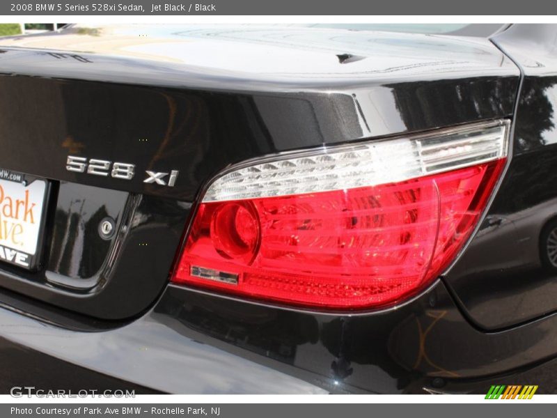 Jet Black / Black 2008 BMW 5 Series 528xi Sedan