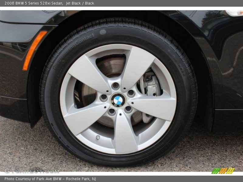 Jet Black / Black 2008 BMW 5 Series 528xi Sedan