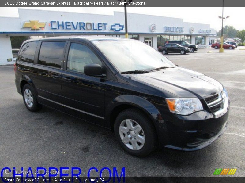Blackberry Pearl / Black/Light Graystone 2011 Dodge Grand Caravan Express