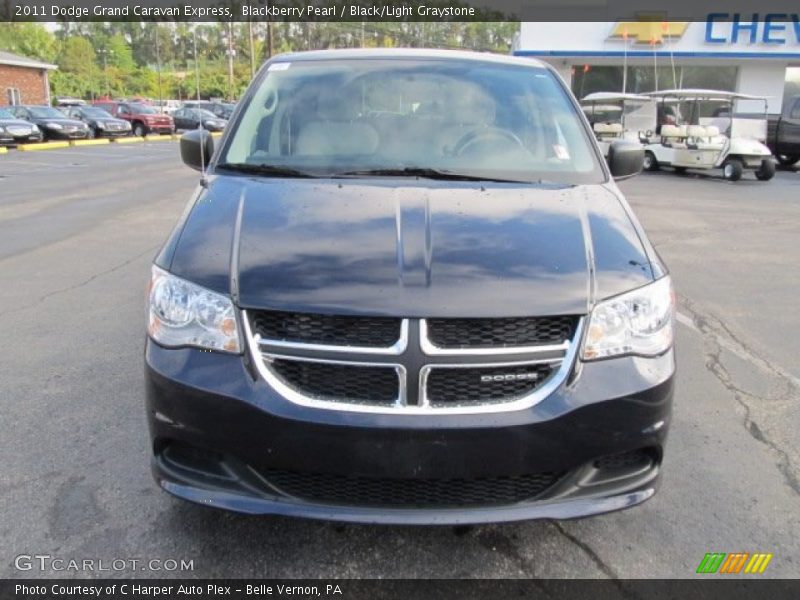 Blackberry Pearl / Black/Light Graystone 2011 Dodge Grand Caravan Express