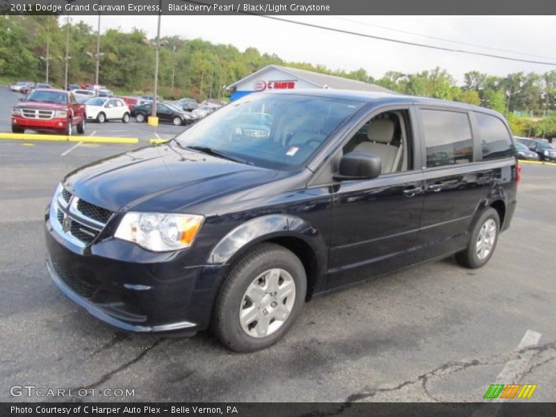 Blackberry Pearl / Black/Light Graystone 2011 Dodge Grand Caravan Express