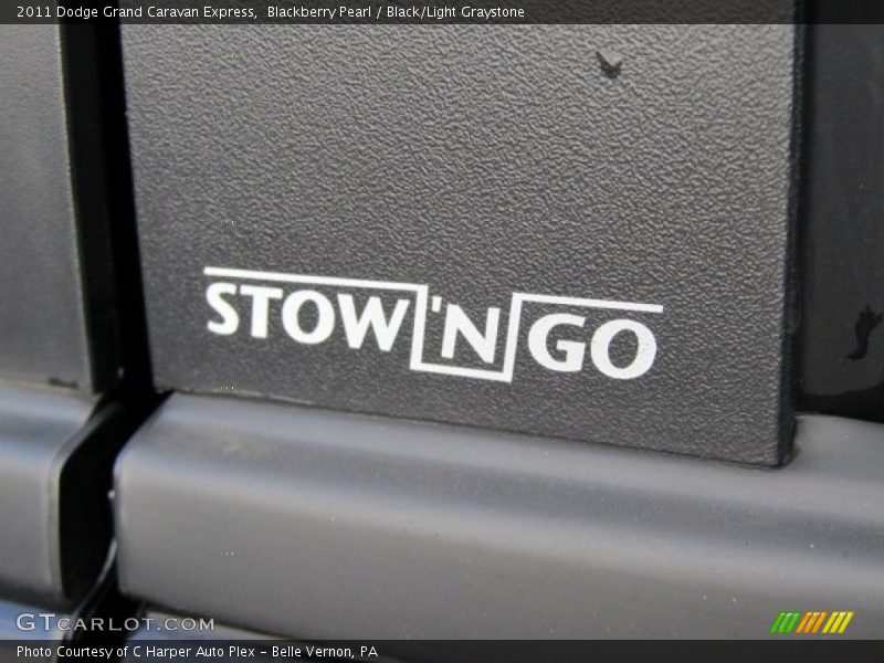 Blackberry Pearl / Black/Light Graystone 2011 Dodge Grand Caravan Express