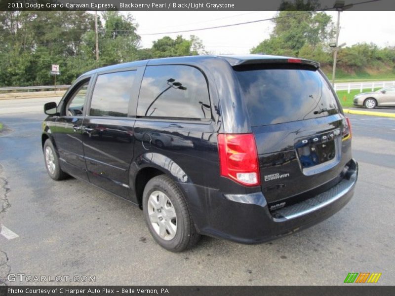 Blackberry Pearl / Black/Light Graystone 2011 Dodge Grand Caravan Express