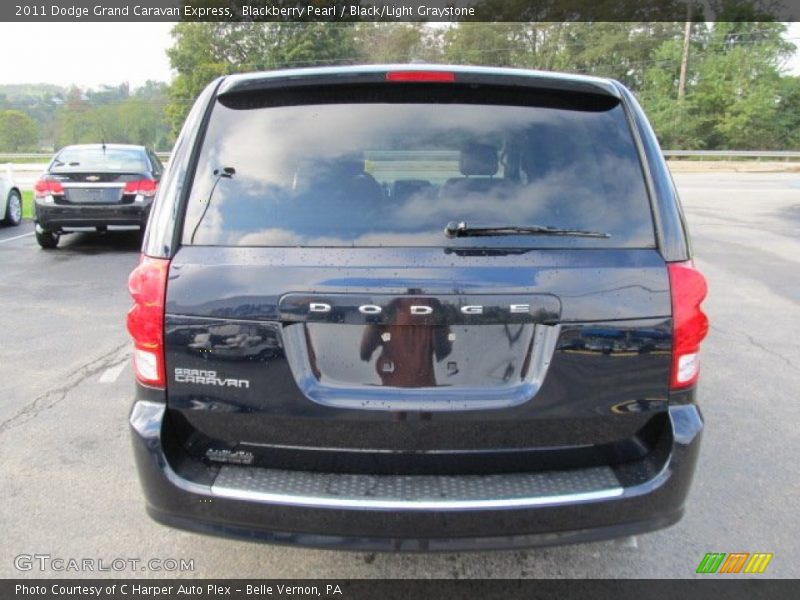Blackberry Pearl / Black/Light Graystone 2011 Dodge Grand Caravan Express