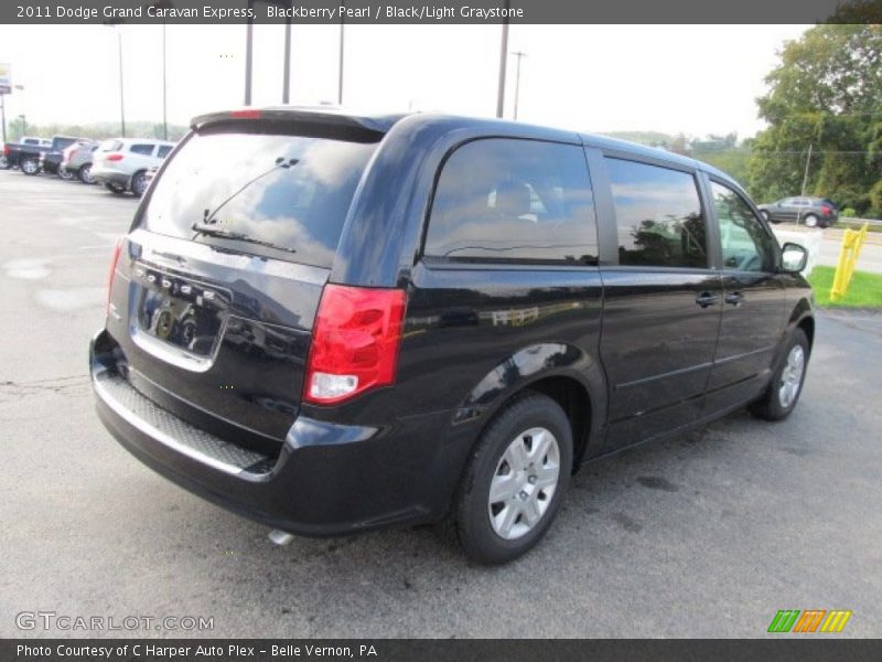 Blackberry Pearl / Black/Light Graystone 2011 Dodge Grand Caravan Express