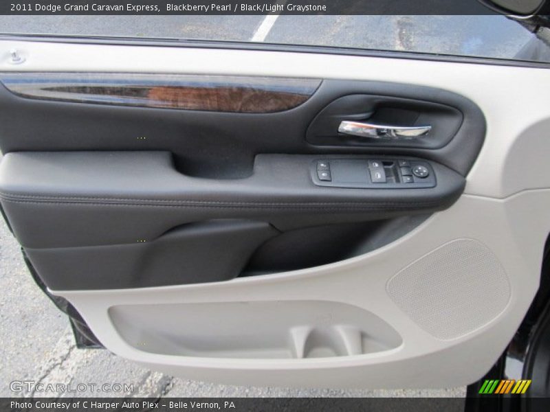 Blackberry Pearl / Black/Light Graystone 2011 Dodge Grand Caravan Express