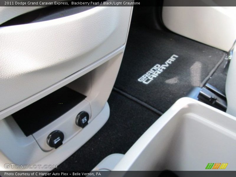 Blackberry Pearl / Black/Light Graystone 2011 Dodge Grand Caravan Express