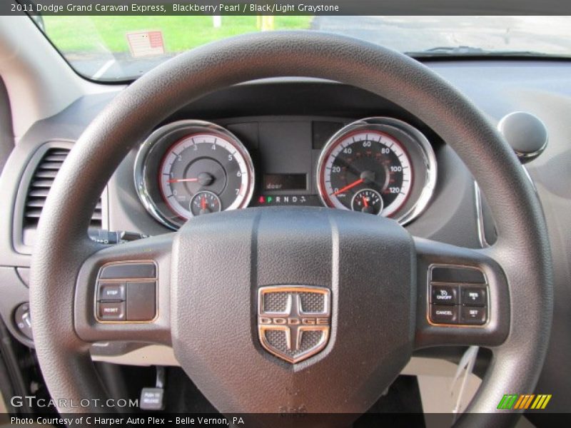 Blackberry Pearl / Black/Light Graystone 2011 Dodge Grand Caravan Express