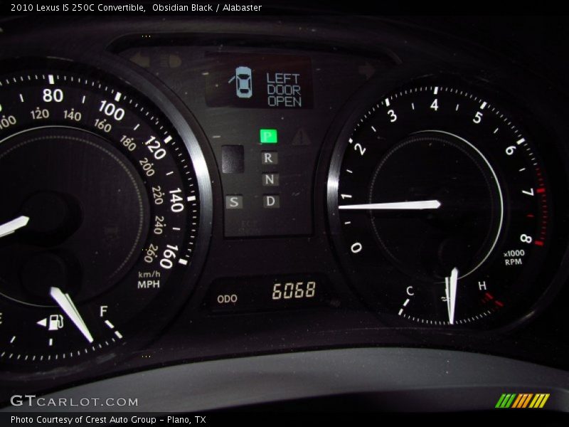 Obsidian Black / Alabaster 2010 Lexus IS 250C Convertible