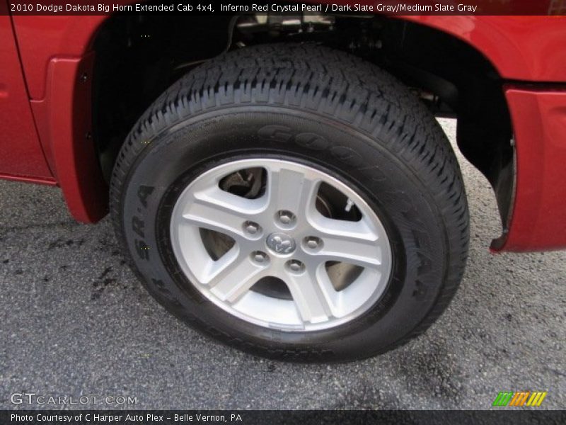 Inferno Red Crystal Pearl / Dark Slate Gray/Medium Slate Gray 2010 Dodge Dakota Big Horn Extended Cab 4x4