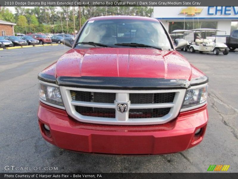 Inferno Red Crystal Pearl / Dark Slate Gray/Medium Slate Gray 2010 Dodge Dakota Big Horn Extended Cab 4x4