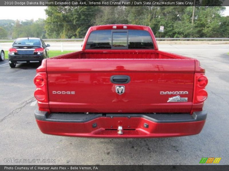 Inferno Red Crystal Pearl / Dark Slate Gray/Medium Slate Gray 2010 Dodge Dakota Big Horn Extended Cab 4x4