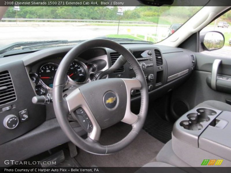 Black / Ebony 2008 Chevrolet Silverado 1500 Z71 Extended Cab 4x4